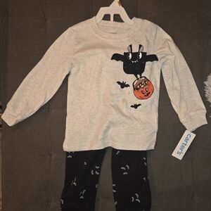 Carter's Kids Boys Halloween Set Gray And Black Size: 3T